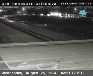 SB 805 at El Cajon Blvd (On Ramp)