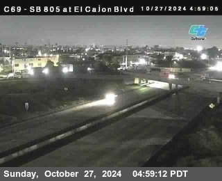 SB 805 at El Cajon Blvd (On Ramp)