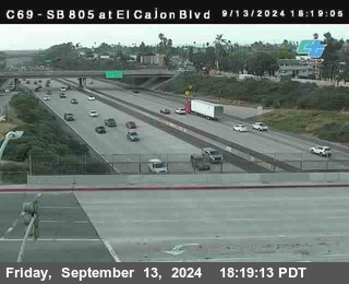 SB 805 at El Cajon Blvd (On Ramp)