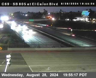 SB 805 at El Cajon Blvd (On Ramp)