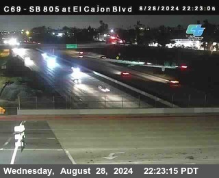 SB 805 at El Cajon Blvd (On Ramp)