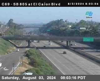 SB 805 at El Cajon Blvd (On Ramp)