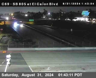 SB 805 at El Cajon Blvd (On Ramp)