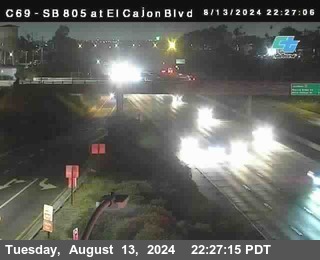 SB 805 at El Cajon Blvd (On Ramp)