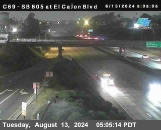 SB 805 at El Cajon Blvd (On Ramp)