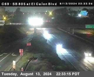 SB 805 at El Cajon Blvd (On Ramp)