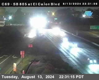 SB 805 at El Cajon Blvd (On Ramp)