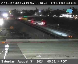 SB 805 at El Cajon Blvd (On Ramp)