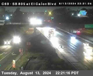 SB 805 at El Cajon Blvd (On Ramp)