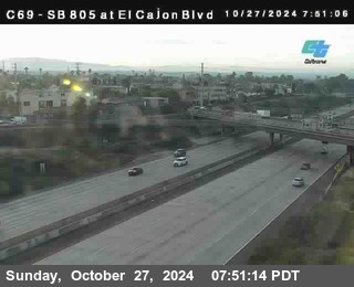 SB 805 at El Cajon Blvd (On Ramp)