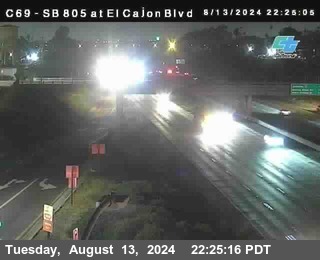 SB 805 at El Cajon Blvd (On Ramp)