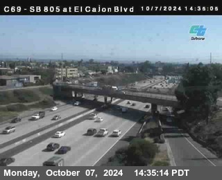 SB 805 at El Cajon Blvd (On Ramp)