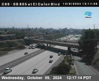 SB 805 at El Cajon Blvd (On Ramp)