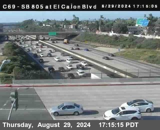 SB 805 at El Cajon Blvd (On Ramp)