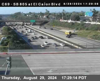 SB 805 at El Cajon Blvd (On Ramp)