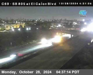 SB 805 at El Cajon Blvd (On Ramp)