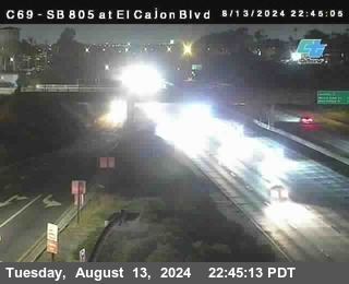 SB 805 at El Cajon Blvd (On Ramp)