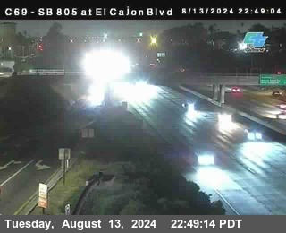 SB 805 at El Cajon Blvd (On Ramp)