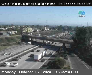 SB 805 at El Cajon Blvd (On Ramp)