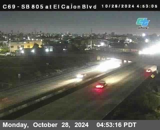 SB 805 at El Cajon Blvd (On Ramp)