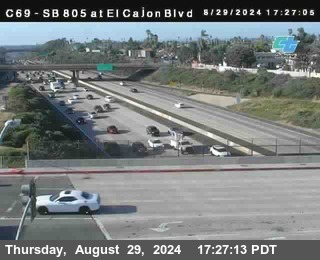 SB 805 at El Cajon Blvd (On Ramp)