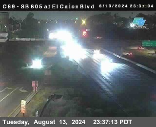 SB 805 at El Cajon Blvd (On Ramp)