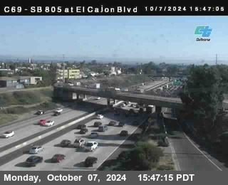 SB 805 at El Cajon Blvd (On Ramp)