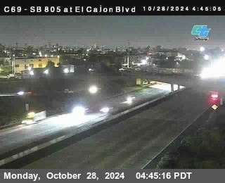 SB 805 at El Cajon Blvd (On Ramp)