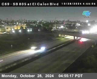 SB 805 at El Cajon Blvd (On Ramp)