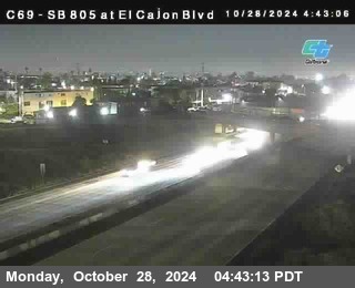 SB 805 at El Cajon Blvd (On Ramp)