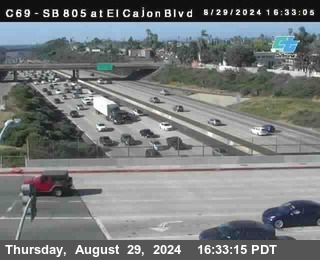 SB 805 at El Cajon Blvd (On Ramp)