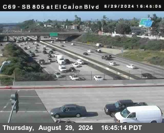 SB 805 at El Cajon Blvd (On Ramp)