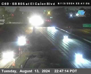 SB 805 at El Cajon Blvd (On Ramp)