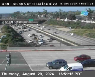 SB 805 at El Cajon Blvd (On Ramp)