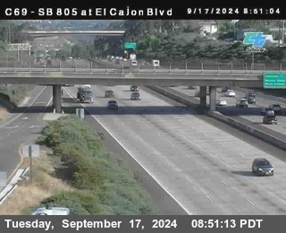 SB 805 at El Cajon Blvd (On Ramp)