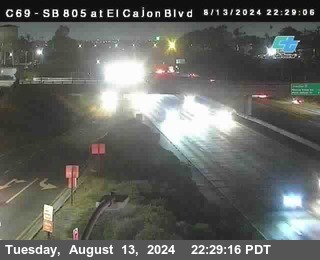 SB 805 at El Cajon Blvd (On Ramp)