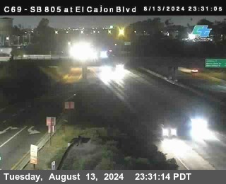 SB 805 at El Cajon Blvd (On Ramp)