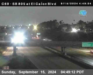 SB 805 at El Cajon Blvd (On Ramp)