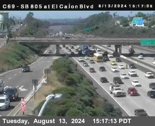 SB 805 at El Cajon Blvd (On Ramp)