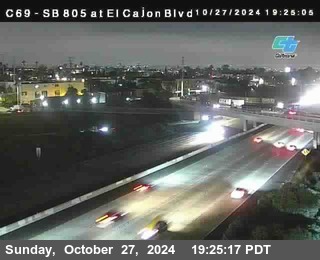 SB 805 at El Cajon Blvd (On Ramp)