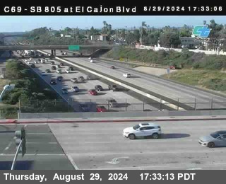 SB 805 at El Cajon Blvd (On Ramp)