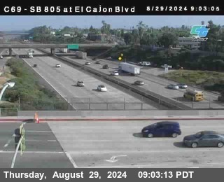 SB 805 at El Cajon Blvd (On Ramp)