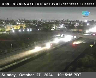 SB 805 at El Cajon Blvd (On Ramp)