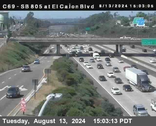 SB 805 at El Cajon Blvd (On Ramp)