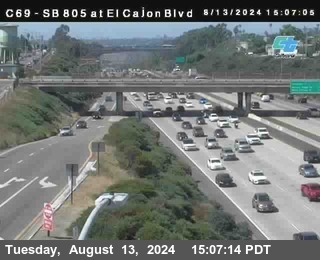 SB 805 at El Cajon Blvd (On Ramp)