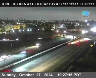 SB 805 at El Cajon Blvd (On Ramp)