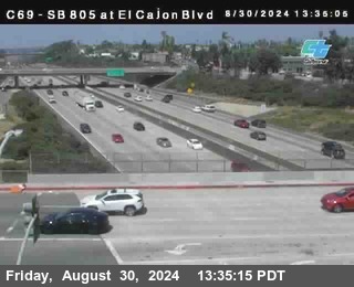 SB 805 at El Cajon Blvd (On Ramp)