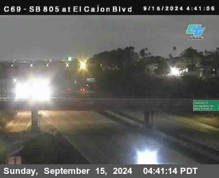 SB 805 at El Cajon Blvd (On Ramp)