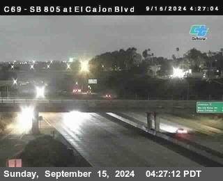 SB 805 at El Cajon Blvd (On Ramp)