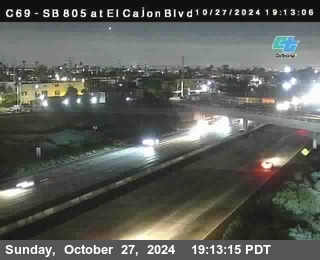 SB 805 at El Cajon Blvd (On Ramp)